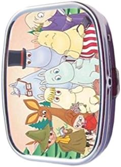 Cartoon Moomin Valley Kind Hearted Customized Pill Box case holder Durable Stainless Steel Box case gift for Pocket or Purse