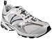Ryka Womens Pursuit White/Metallic Twilight Blue/Chrome Silver/Black Running