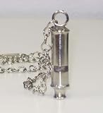 Chrome Police Whistle - Bobby Whistles - Keychain