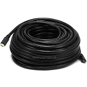 100FT 22AWG CL2 Standard Speed w/ Ethernet HDMI Cable - Black [Electronics]