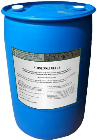 Revitalizing Stone Soap Ultra (55 Gallons) concentrated cleaner and sealer for Travertine Marble and Granite