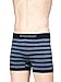 Nylon Stretchable Compression Boxer Brief 6-pcs Set, Assorted Colors (Rugby Striped)