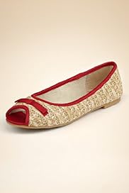 Peep Toe Slip-On Bow Raffia Pumps
