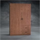 Sauder Beginnings Wardrobe / Storage Cabinet Oregon Oak