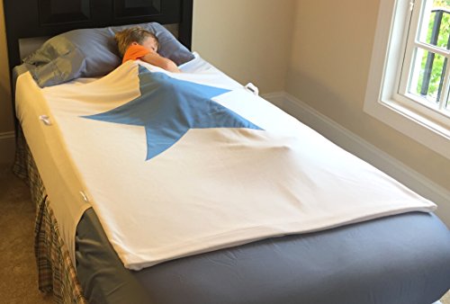 Amazing Patent Pending Bedwetting Pad, No More Sheet Changes in the Night. Our Waterproof Pad Protects the Top and Bottom Sheets. Child Removes Wizard, Changes Pjs and Climbs Backs Into Dry Bed