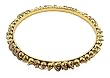 Bracelet - B245 - Indian Style Bangle (70mm) ~ Gold Tone