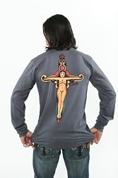 Sailor Jerry Dagger Pin Up Long Sleeve Tee Surfer Shirt