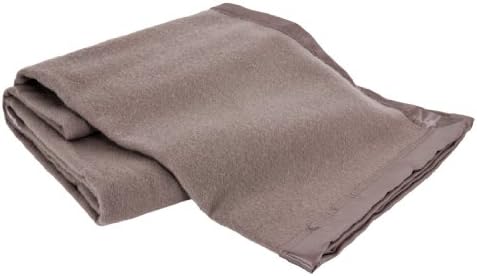 Creswick All-Natural 100-Percent Australian Merino Wool Machine Washable Oversized Blanket, Twin, Flax