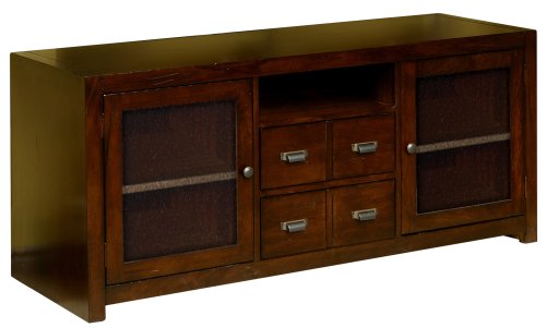 Kathy Ireland Home by Martin Vallarta 59-3/4-Inch Full-Sized Entertainment TV Console, 26-Inch Height