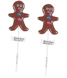 Gingerbread Man W/ Buttons: 24 Count