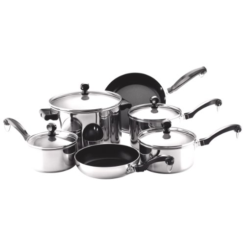 Farberware Classic Stainless Steel 10-Piece Cookware Set product image