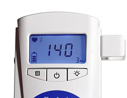 Pocket Feta.l Doppler Sonoline B Baby Heart Monitor Lcd Loudspeaker Waterproof Probe +Gel ,Shiped From Within USA Daily Shiped Ce Fda Approved (White)