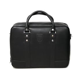 Gateway UC-7807U 13.3-Inch Silver Laptop Elegant Side-Sleeved Black Faux Leather Briefcase with Strap thumbnail