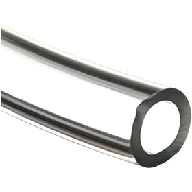 Clear Tygon S-50-HL Medical Tubing Tubing, 1/8" ID, 3/16" OD, 1/32" Wall, 25' Length