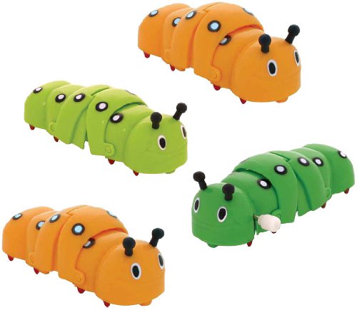 Toysmith Caterpillar Wind-Ups #2736 4 Pack