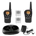 Midland LXT360VP3 22-Channel 22-Mile 2-Way GMRS Radio with Rechargeable Batteries and Dual Desktop Charger (Pair, Black)