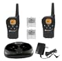 Midland LXT360VP3 22-Channel 22-Mile 2-Way GMRS Radio with Rechargeable Batteries (Pair, Black)