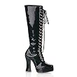 Pleaser Boots Women's EXOTICA-2020, 4" Heel Platform Lace Up Boot