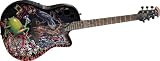 Ovation Dj Ashba Demented DJA34-BY Acoustic-electric Guitar, Bone Yard