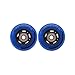 Rollerex Inline Skate/Rollerblade Wheels VXT500 80mm (8-Pack or 2-Pack or 2 Wheels w/Bearings, Spacers and Washers) (72mm Deep Sea Blue (2 Wheels w/Bearings, spacers and washers))