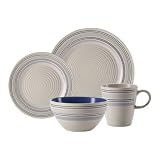 Pfaltzgraff Rio Swirl Blue 16 Pc Set - Service For 4