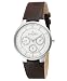 Skagen 331XLSL1 Men's Denmark Brown Leather Strap White Dial Quartz Watch