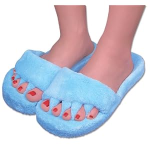 Comfy Toes Comfy Feet Slippers - Rejuvenating House Slippers (WOMEN'S Slippers - SIZES 6-9) - Helps relieve Foot Pain, Hammertoe relief, Bunion relief for your feet, and more! As Seen on TV! Slippers for Women! These warm fuzzy Slippers are very comfortable slippers! Great Gift idea or birthday present for him or her ~ Best Seller!