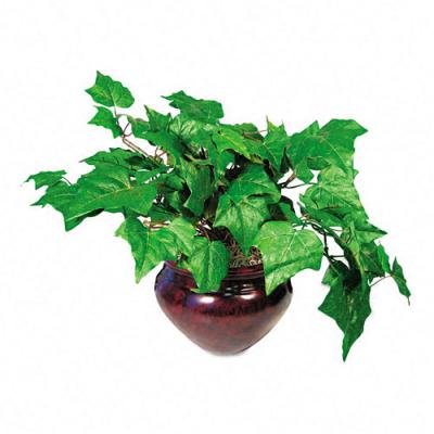 Nu-Dell T7901 Sparta Silk Mixed Greenery in Mahogany Fiberglass Pot, 8