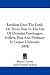 Lending Unto The Lord: Or Three Days In The Life Of Christian Furchtegott Gellert, Poet And Professor In Leipsic University (1874)