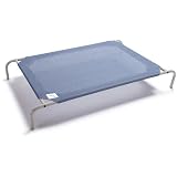 Coolaroo Steel-Framed Pet Bed, Cadet Blue, Medium