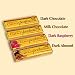 ChocoPerfection 5-bar Box, Variety Package, 2 Dark, 1 Milk, 1 Dark Raspberry and 1 Dark Almond Bar