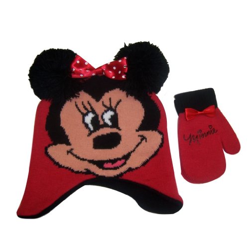 Disney Minnie Mouse Knit Hat and Mitten Set - Toddler