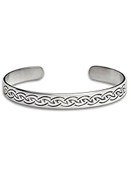Sterling Silver Celtic Protective Knot 1 Bracelet. Made in USA.