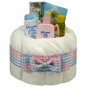 Johnson Ingredients Diaper Cakes - Cupcakes Diaper Cake Baby Shower Centerpiece Gift Basket