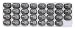 Monthly Med Organizer with 31 Daily Removable Pill Pods for Home, Work, Travel, Numbered Pillboxes for Supplements & Vitamins (Grey)