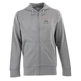 Miami Marlins Signature Full Zip Hooded Sweatshirt (Grey) - XX-Large
