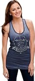 Seattle Mariners Navy Women's Burnout Washed Jersey Racer Back Tank Top