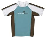 Girls Short Sleeve Rash / Swim Top - UPF 50 by Snapper Rock - Turqoise