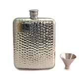 ピューター ENGLAND製フラスコ クッションハンマード 6oz SP037