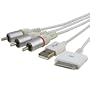 Composite Av Cable + USB for Iphone 3g( (Work with Firmware Version 2.2) 2g Ipod Nano 3g /4g Ipod Touch 1g 2g Classic