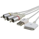 AV TV USB Video Cable for iPhone 3G 3GS iPod Touch Nano