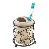 InterDesign Twigz Toothbrush Holder, Bronze/Vanilla