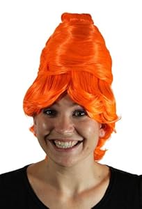 My Costume Wigs Women's Orange Beehive (Orange) One Size fits all