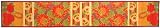 Laser Printed Split Bamboo Sunflowers 12" x 72" Runner