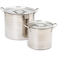 Imusa Stainless Steel Stock Pot, 20 Quart