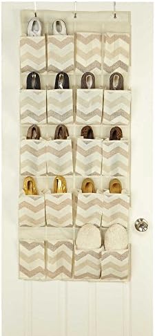 ClosetCandie Textured Chevron 20-Pocket Shoe Organanizer