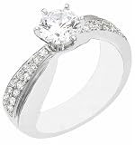 NEW DIAMOND WHITE GOLD LADIES RING