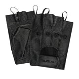 Olympia Sports 407 Fingerless Gel Gloves - Medium/Black
