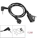 Gino 3.5mm Jack Two Way Radio Black Earphone for Yaesu VX160