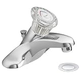 MOEN 4621 Chateau Single Handle Lavatory Faucet with Drain Assembly, Chrome